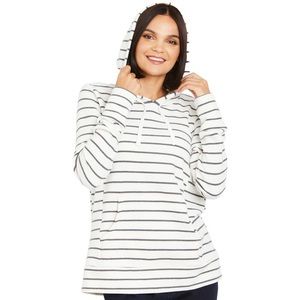 Motherhood Women's Maternity Nursing Long Sleeve Hooded Fleece Sweatshirt